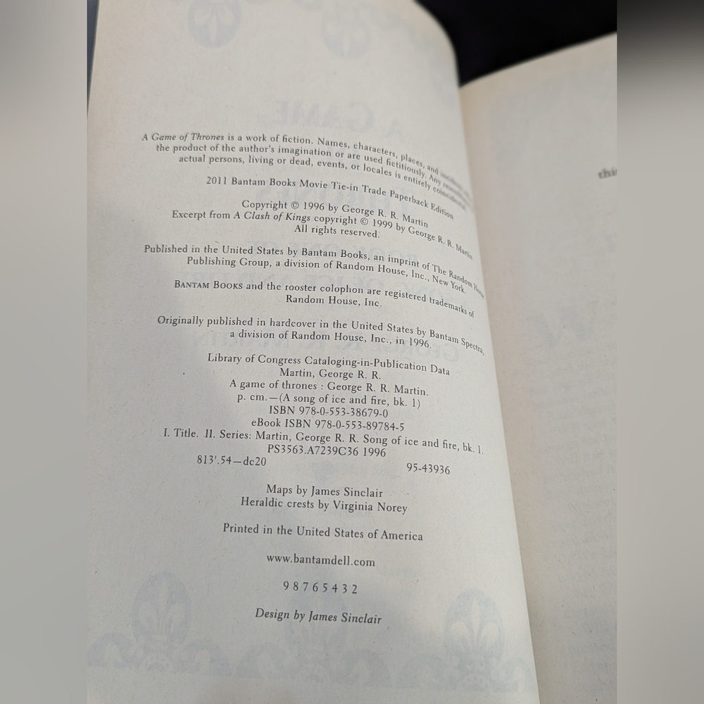 4/$10 📚 Game Of‎ Thrones By George R R Martin - Picture 12 of 13